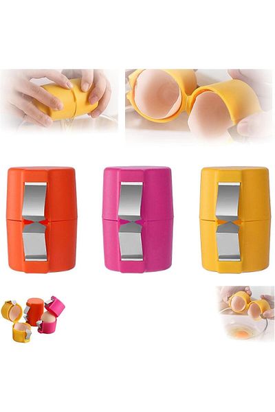 COOYA 3PCS Egg Shell Opener, portable, easy to clean, suitable for eggs of various sizes