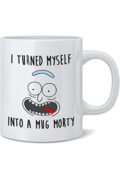 Be Care J Honeys Coffee Mug Printed with Rick & Morty (Inverted), Ceramic