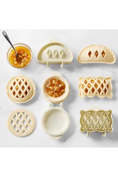 Generic Paporich Baking Moulds, Set of 3 Assortment, Apple, Pumpkin and Acorn Shapes 3 Piece (Round Pie Mou