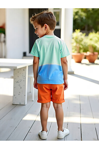 Take Two By Styli Kids 2pcs Multicolor Printed T-Shirt and Shorts Set