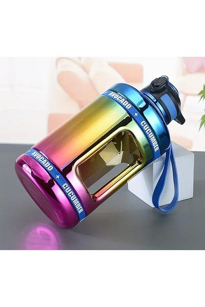 Generic ALCOACH Sports Water Bottle 2.2 L Insulated | Half Gallon | Carry Handle | Big Water Jug For Sport