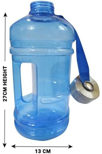 Generic Large Sports Water Bottle Blue Color 2.2L Water Gallon Reusable Water Jug with Handle, 73oz BPA Fre
