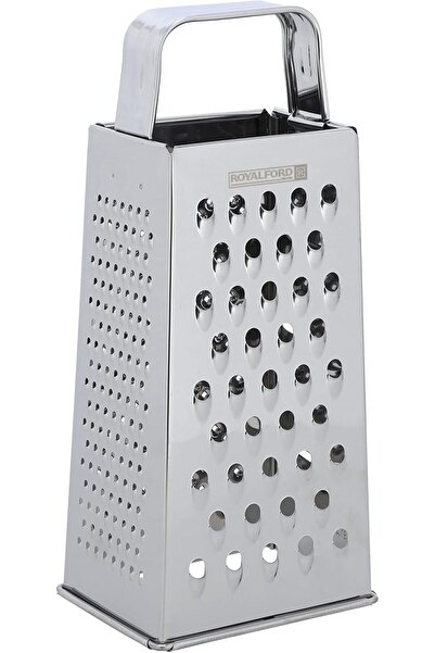 ROYALFORD Stainless Steel Grater with 4 Sides and Sharp Blade