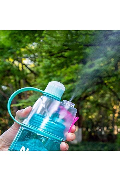 Generic YQbest 1 PCS Sports Water Bottle, Spray Sports Water Bottle, Portable Travel Water Bottle for Outdo