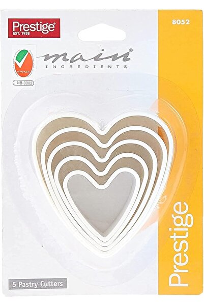 Prestige مجموعة قواطع المعجنات على شكل قلب من 5 قطع |   PR8052