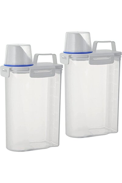 Generic Premify 2Pcs Cereal Containers Set 2.5L / 2KG Capacity Airtight Food ...