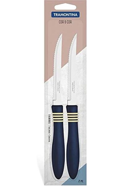 TRAMONTINA 2 PCS STEAK KNIVES SET COR & C