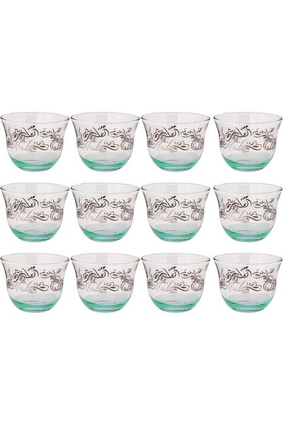 Generic I HOME Turkey Tea Glasses Cups Set of 12 for Party - (Arabic tea cups) 12PCS CAWA CUPS SET