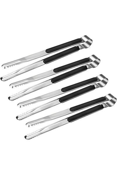 Arabest Kitchen Tongs, 4 Pack Premium Stainless Steel Kitchen Tongs, Serving ...