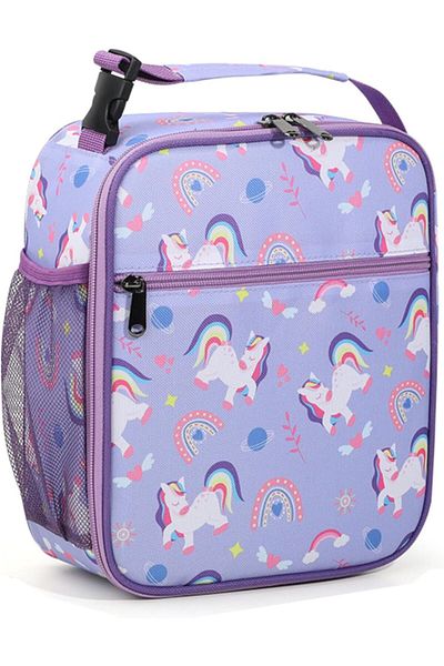 Generic JOZUTTOW Kids Insulated Lunch Bag, Portable Lunch Cooler Bag for School with Bottle Holder, Water-R