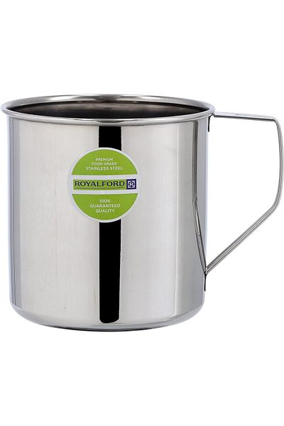 Generic Royalford 12cm Stainless Steel Rainbow Mug with Strong Handle| Ideal for Coffee, Tea, Milk and Wate