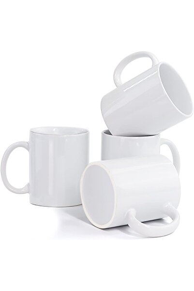 Be Care طقم أكواب سيراميك بتصميم كلاسيكي مع مقابض، Farlein-X، أبيض، 12 أونصة،...