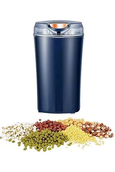 Generic Mini Grinder,Food Grade Stainless Steel,Low Noise,Can Be Used to Grind Grains,Coffee Beans,Nuts-Blu