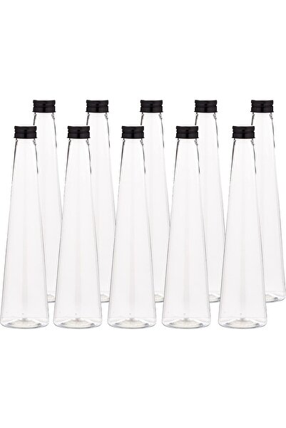 Hotpack Plastic Bottles with Silver Cap 350ml, 10 Pieces