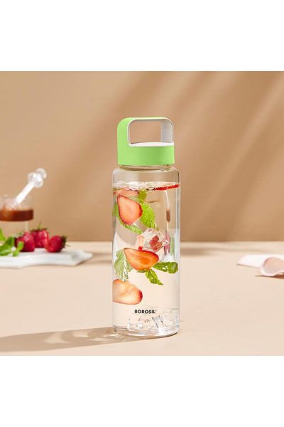 Generic BOROSIL Neo Glass Bottle With Lid 750ML | Reusable | Refillable | Hot Water | Cold Water | Leak Pro