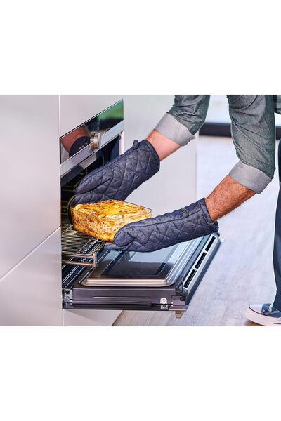 Mepal Easy Clip Glass Food Container, 450 ml, Nordic Sage - Airtight, Leakproof, Microwave & Oven Sa