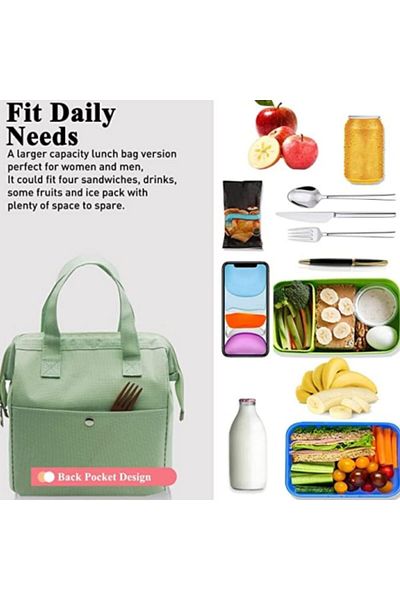 Generic Arabest Thickened Thermal Insulation Lunch Box Bag - Refrigerated Bento Tote for Students, Ladies,