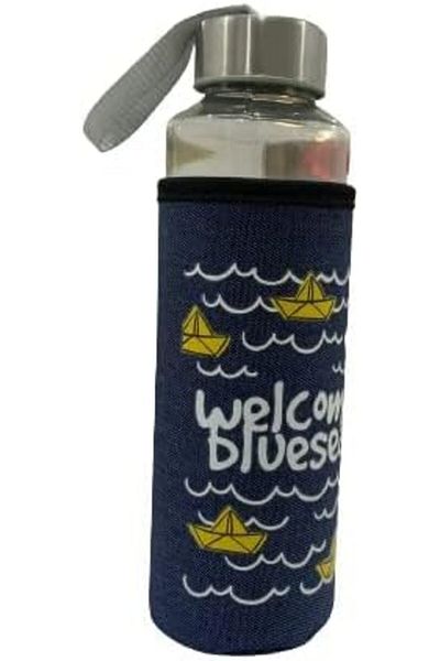 Generic Glass Water Bottle Direct Drinking Cup Healing Wand High Temperature Resistant Sport with Protectiv