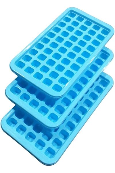 Generic 3 PCS Ice Cube Tray Nano Square shape 50 cubes Each(3 * 50) Ice Maker Tray Making Ice 3 Trays Rando