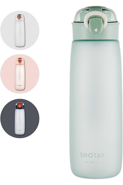 Generic SHOTAY 600/680 ML Kids & Adults Water Bottles Reusable Leak Proof BPA-Free with Lockable & Fast Flo