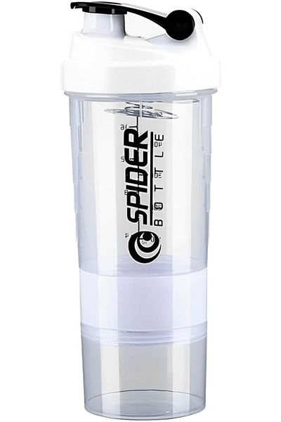 Generic ALCOACH Shaker Bottle Protein spider Bottles with Storage and Mix Ball, 16OZ Sports Water Bottle wi