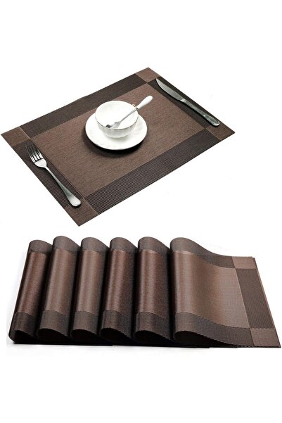 ENAR Spatlus Heat-Resistant PVC Placemats for Dining Table (4 Pack)
