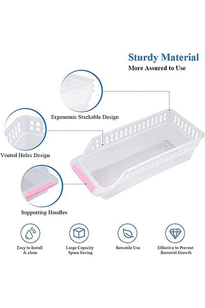Generic SKY-TOUCH 12PCS Refrigerator Organizer Bins Baskets, Ideal for Fridge and Freezer Organization and