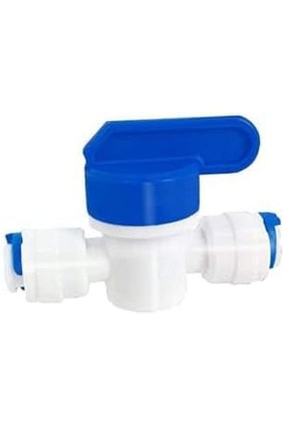 Generic 1/4" Built-in Faucet - Shut-Off and Isolation Valve for RO Water Filter Systems - Compatible with Pipes