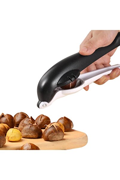 KASTWAVE كسارة جوز الكستناء على شكل دولفين، من الفولاذ المقاوم للصدأ، أسود