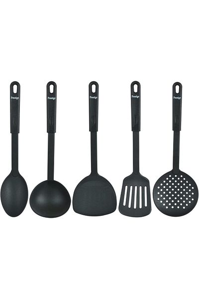 Generic Prestige Nylon Kitchen Tools, Set Of 5-Piece Pr8038, Black