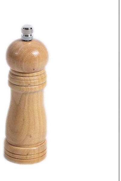 Generic مطحنة ورق خشبية مطحنة ملح وفلفل يدوية كلاسيكية مع خشونات قابلة للتعديل
