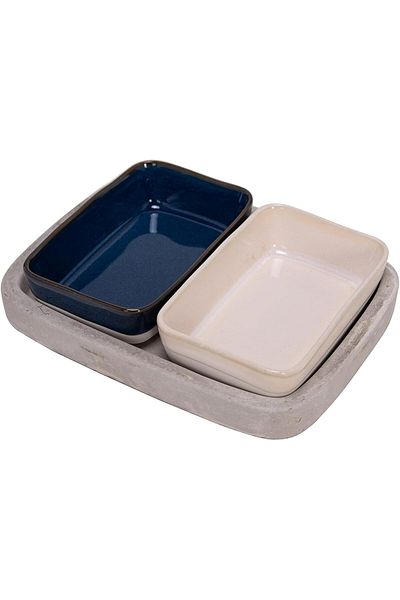 Generic La Mesa La Mesa porcelain multicolor nuts bowl set 2 Pcs