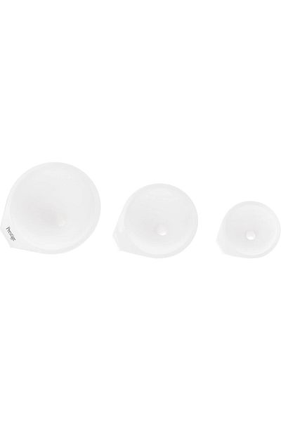 Generic Prestige Plastic 3 Piece Funnel set|Dishwasher Safe- White