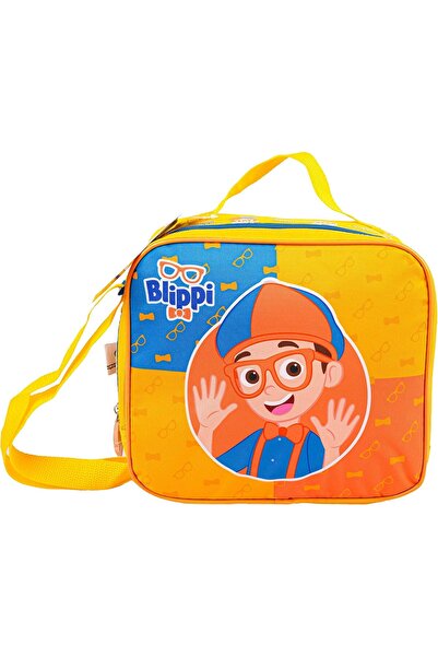 Blippi lunch bag for kids from Rainbow Max - orange and blue, with adjustable...