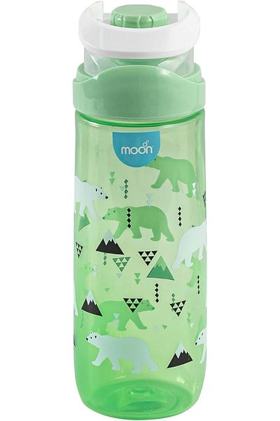 Moon Kids Water Bottle 79x79x232mm 735ml / 25oz-Green
