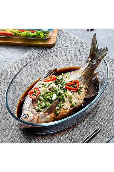 cc bin shihon Heat-Resistant Glass Oven Trays from Suretex | Transparent Glass Baking Trays Set | Safe for Oven an