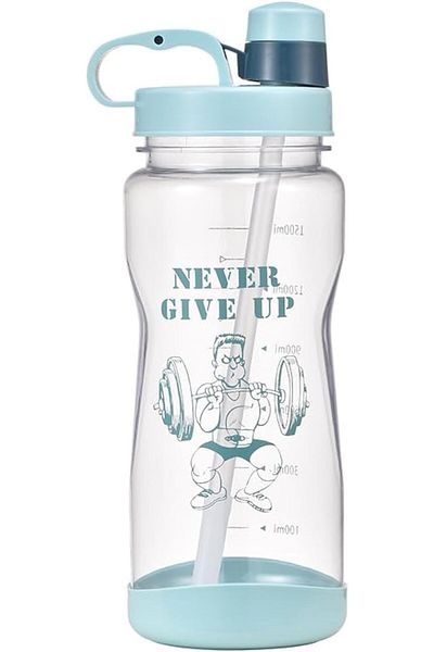 Generic ALCOACH 1L Water Bottle with Straw 32 Oz BPA Free Motivational Sports Water Bottle with Time Capaci