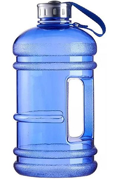 Generic Large Sports Water Bottle Blue Color 2.2L Water Gallon Reusable Water Jug with Handle, 73oz BPA Fre