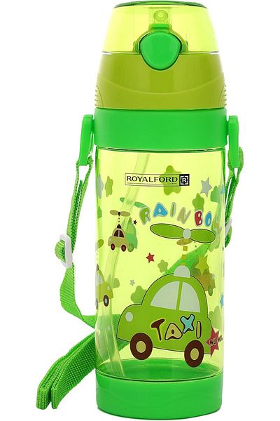Generic Royalford 550ml Water Bottle, BPA-Free Plastic Bottle, RF11113 | One-Press Open Lid | Leak-proof De
