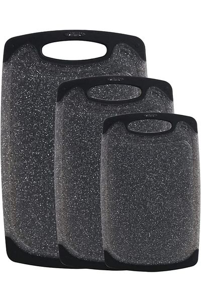 Generic HOOKOR Cutting Board Set, Kitchen Chopping Boards BPA Free, Non-slip Easy Grip Handle Dishwasher Sa