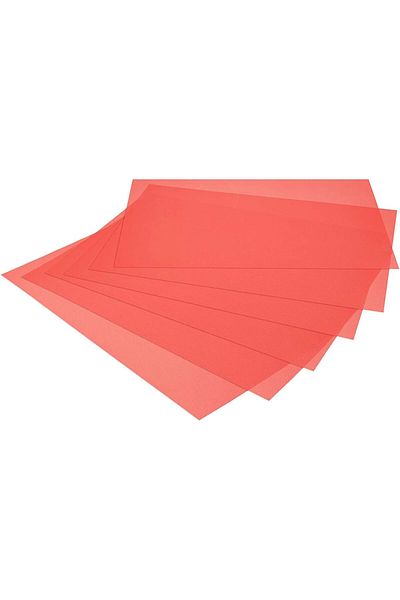Generic Fun homes 6 pieces pvc refrigerator/fridge multipurpose drawer mat set (red) (fun0154)