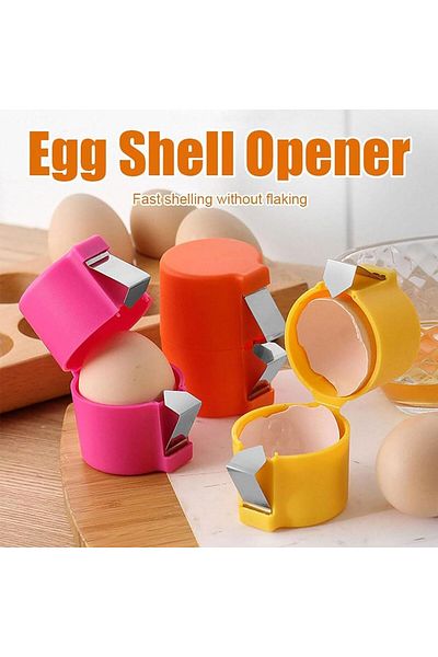 COOYA 3PCS Egg Shell Opener, portable, easy to clean, suitable for eggs of various sizes