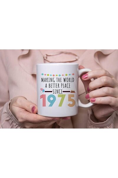 NASAQ Funny 50th Birthday Coffee Mug for Women (1974) - 11 oz Ceramic