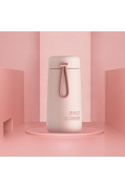 Generic Frafuo Portable Stainless Steel Insulated Water Bottle 270ml - Pocket Size Vacuum Insulated Travel