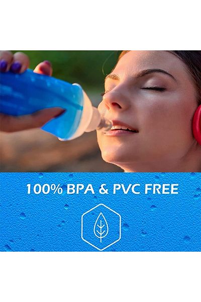 Generic X spring Soft Flask, Running Hydration Flask with Foldable, Soft Collapsible Water Bottle for Hydra