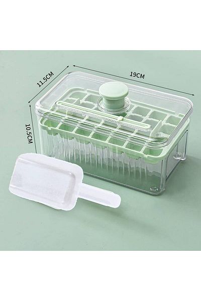 Generic Pecbase Stackable Ice Cube Tray Set with Lid, Bin & Round Ice Balls, Easy to Release & Sturdy for F