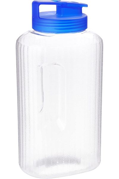 Generic LocknLock Pet Indoor Water Bottle, 2.6 Liter Capacity, Transparent/Blue