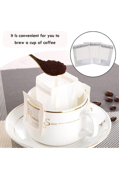 Goodern 200 Disposable Hang‑Ear Paper Coffee Filters, Drip Pour‑Over, Fits Wide Range of Cups