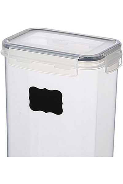 Generic Felli Rectangular Food Storage Container with Chalkboard Clear 2 Liter PP + SILICONE