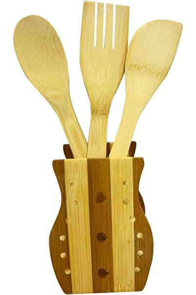 Generic 3Pcs Organic Bamboo Kitchen Tools, Spatula, Turner, Serving Spoon And...
